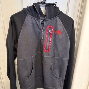 The North Face Charcoal and Black Full Zip Hoodie
